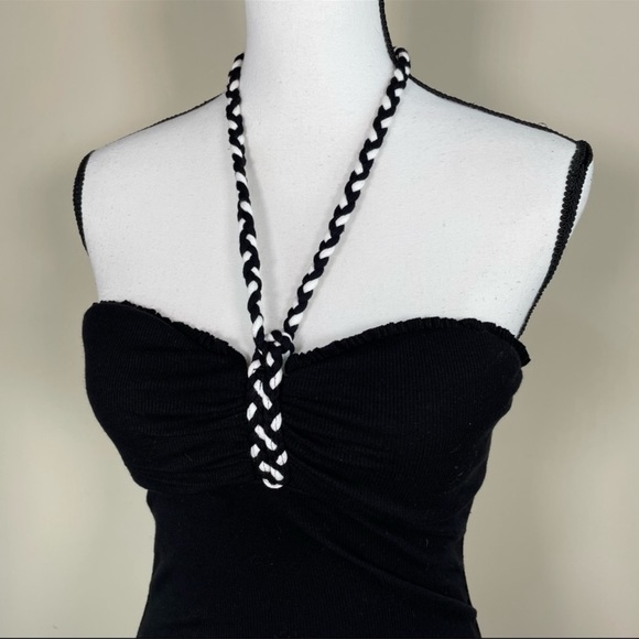 Guess Black Halter Neck Mini Dress | Size L - Picture 2 of 9